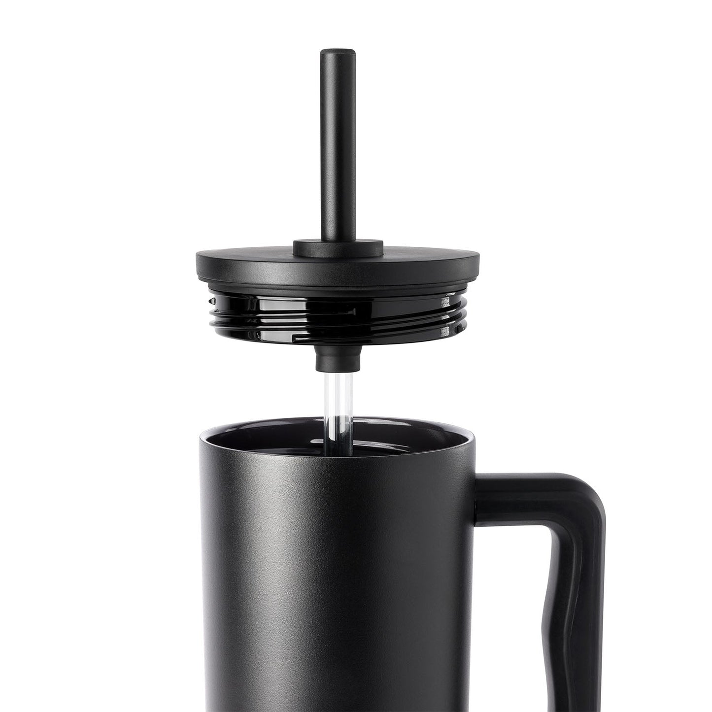 Trek product featuring easy-to-clean design in charcoal black and gunmetal gray against white background