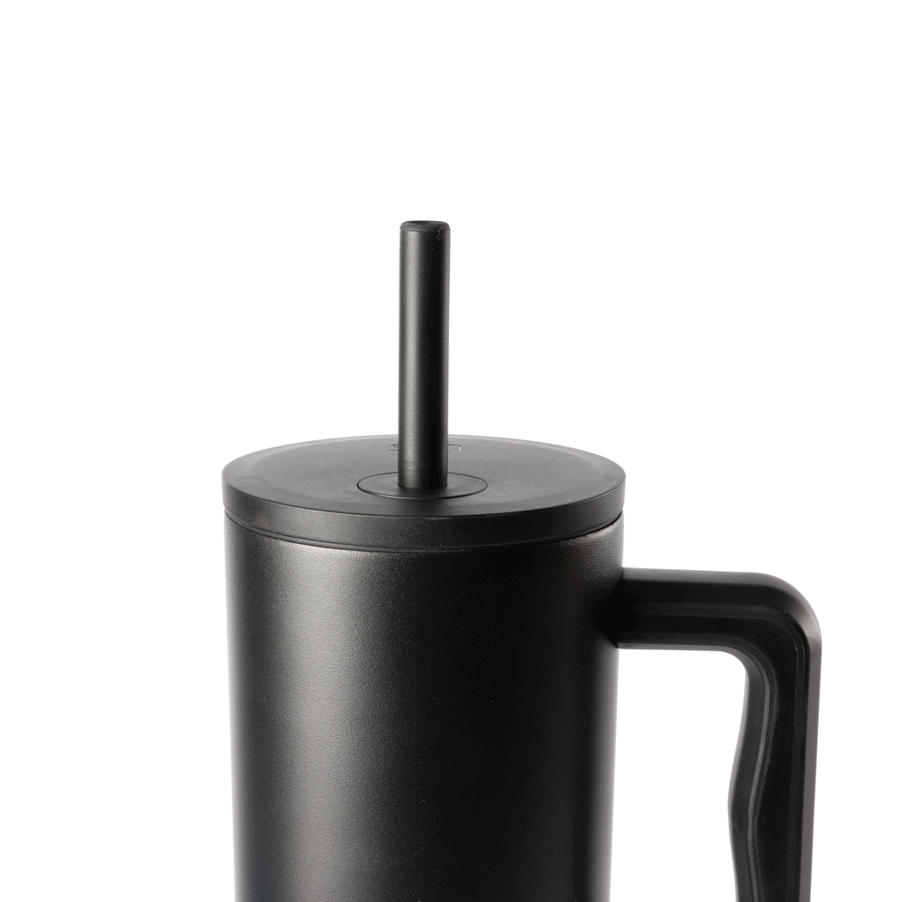 Trek Signature Pop-Lock bicycle lock mechanism demonstration in black and charcoal gray against neutral background